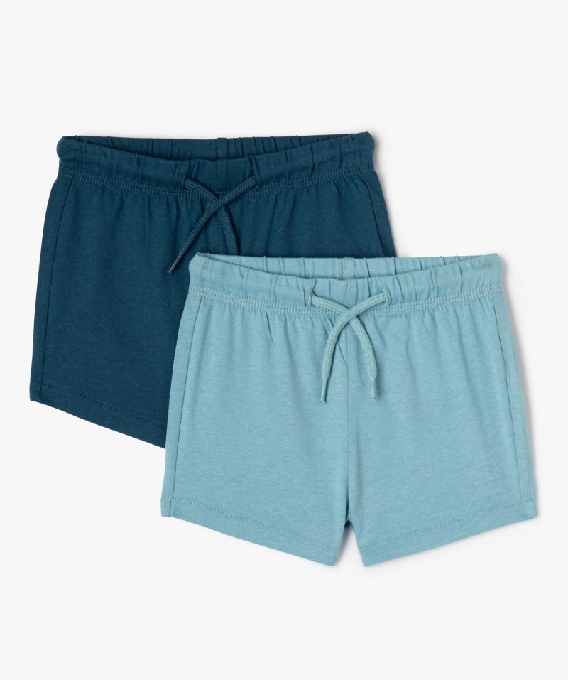 Short en maille à taille élastiquée bébé garçon (lot de 2)